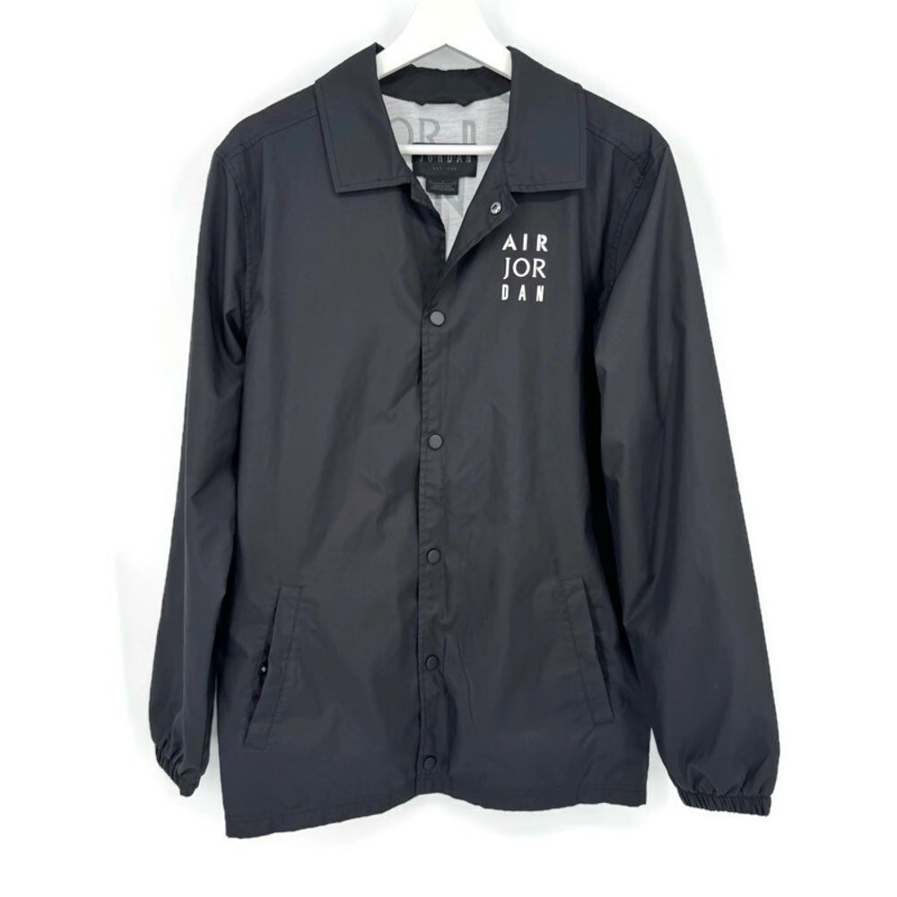 Men's Air Jordan Jumpman Coaches Track Jacket Wind‎ Breaker AJ6795-010 Sz Small